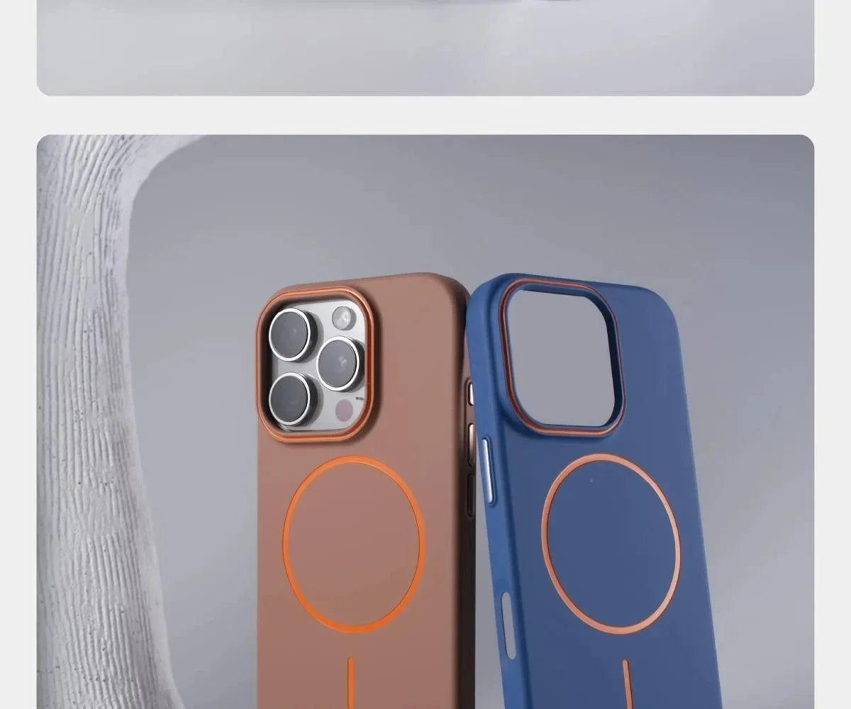 Ultra Thin Simple Hit Color For Magsafe Phone Case For iPhone 16 15 14 13 12 Pro Max Matte Wireless Charger Hard Magnetic Cover