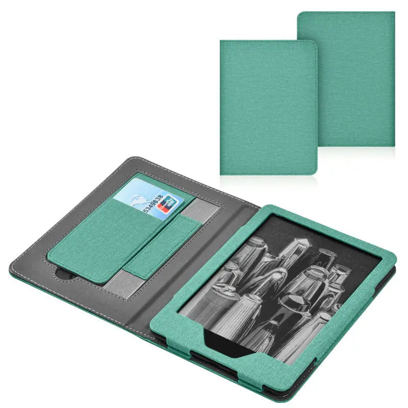 Leather Protective Case Cover for Kindle Paper White 5/6 M2L3EK/M2L4EK/SA568B 6.8"/7" Bracket Handheld Card Holder 11/12th
