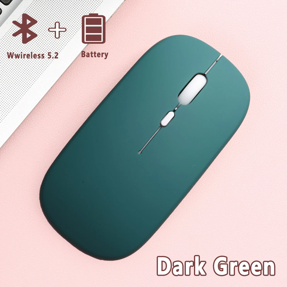 Wireless Bluetooth Mouse for Laptop Computer Bluetooth(BT 5.0) Battery Portable Mouse for Laptop MacBook Computer Tablet PC