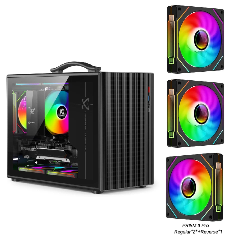 Power train X-Gamerx M1 PC gaming case M-ATX glass side-transparent portable mini computer case ATX SFX Power supply