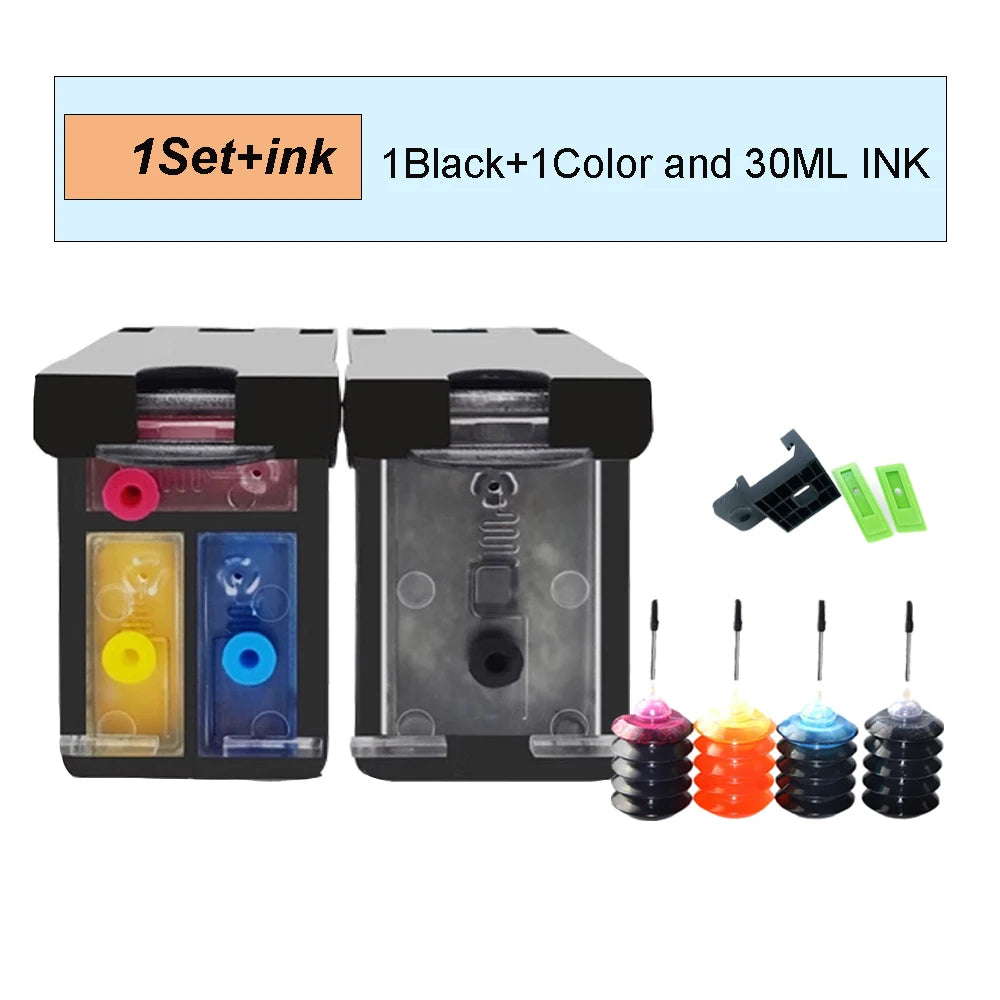 Vilaxh 302 For HP 302XL Ink Cartridge HP302 XL Remanufactured Deskjet 2130 2131 1110 1111 1112 3630 5200 3639 4520 Printer