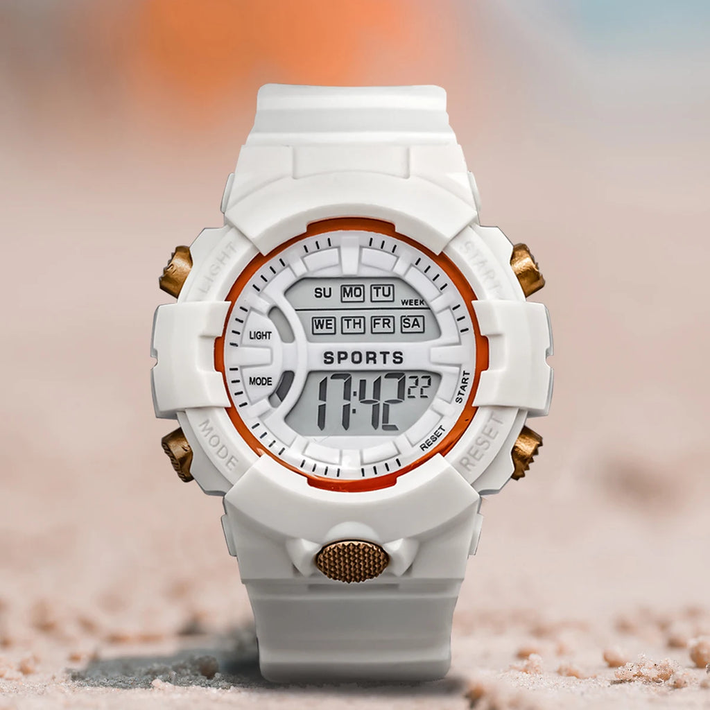 Hot Selling Simple and Fashionable Women Digital Electronic Watch Multifunctional Outdoor Fitness Watch Men and Women Watch