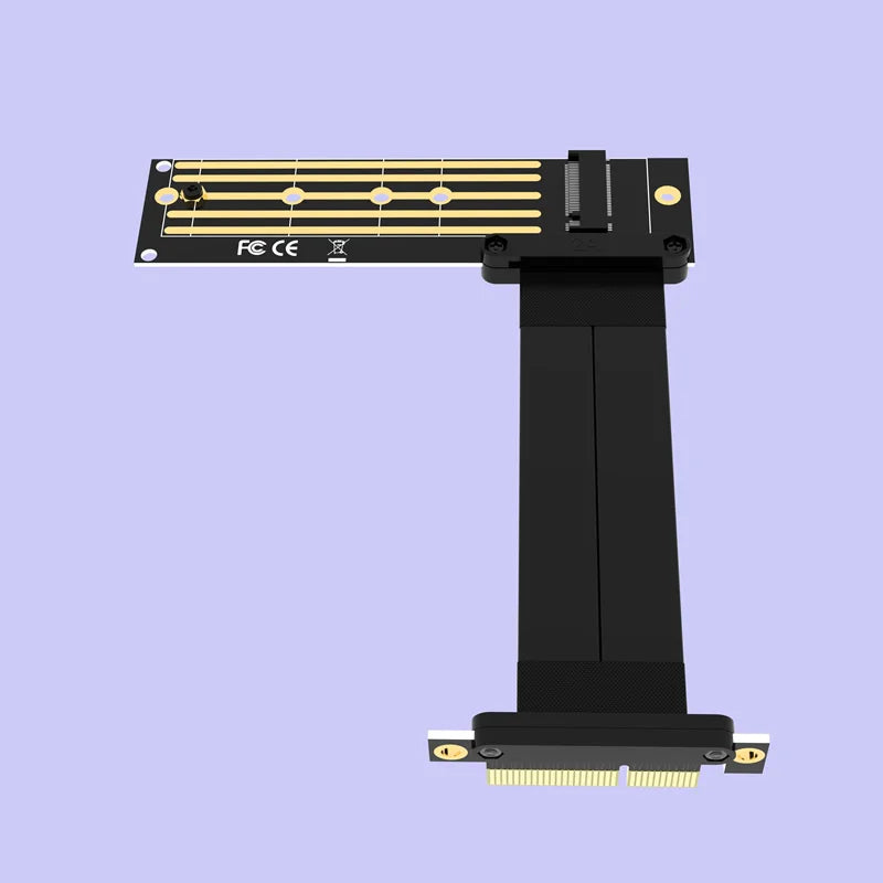 M2 TO PCIE Riser PCIe x4  PCI-E3.0 4x To M.2 NVMe M Key 2280 Riser Card Gen3.0 Cable M2 Key-M PCI-Express Extension cord
