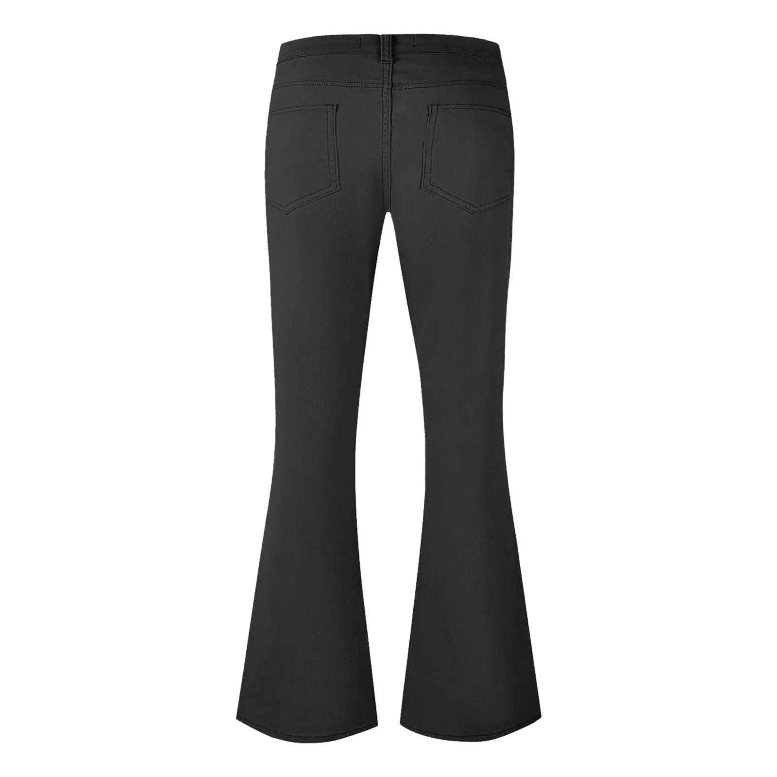Men's fashion Retro Disco Flared Pants Loose Stretch Vintage Trousers Fit Flared Comfortable Retro Stretch Twill Men's Trousers