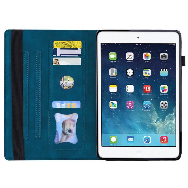 For iPad 10th 9th Generation Case Luxury Wallet Stand Tablet For Funda iPad 10.2 9.7 iPad 10 9 8 7 6 5 Air 1 2 Case Cover Coque