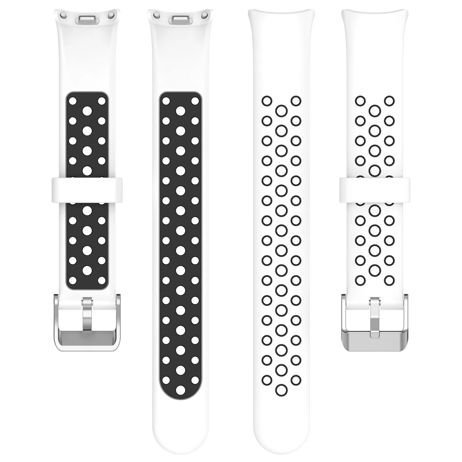 Silicone Watch Strap For Xiaomi Band 9 8 Two-Color Breathable Smart Watchband Replacement Bracelet for Xiaomi Mi Band 8 9 Strap