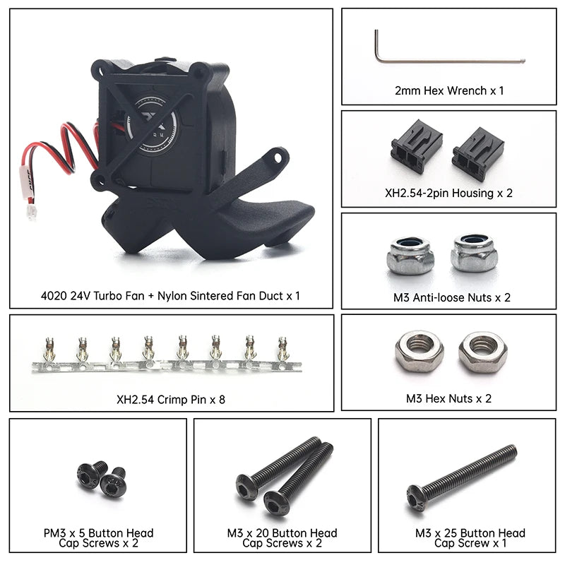 BIQU E3D H2 V2S REVO 3D Extruder 24V Dual Gear Revo Brass Nozzle Heater Core Max 300°C Light for Ender 3 BX Voron V0 3D Printer