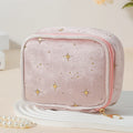 Mini Square Makeup Bag Women Portable Cosmetic Pouch for Lipstick Earphones Sanitary Napkins Storage