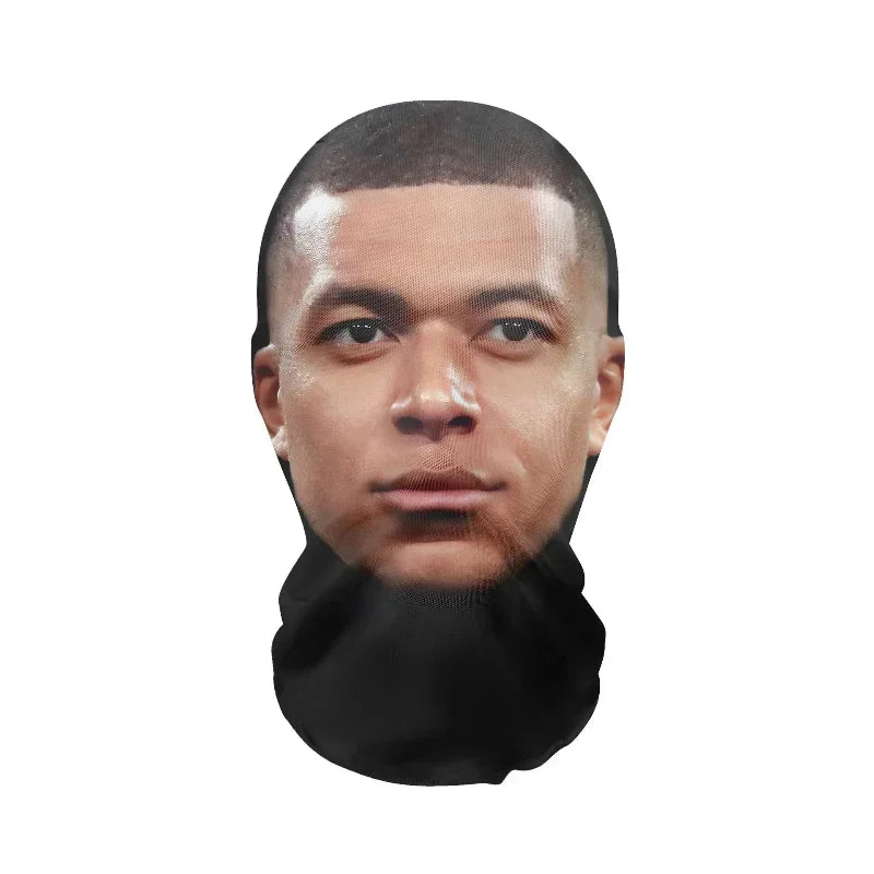 Kanye Mask 3D Printed Elastic Mesh Full Face Mask For Men Women Cosplay Headwear Hip Hop Fashion Balaclava Hood Hat Headgear