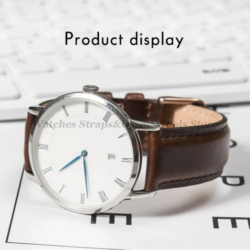 Genuine Leather Watch Straps For DW For Omega Watchband 12mm 13mm 14mm 17mm 18mm 19mm 20mm 22mm Women Men Sport Wrist Bracelets