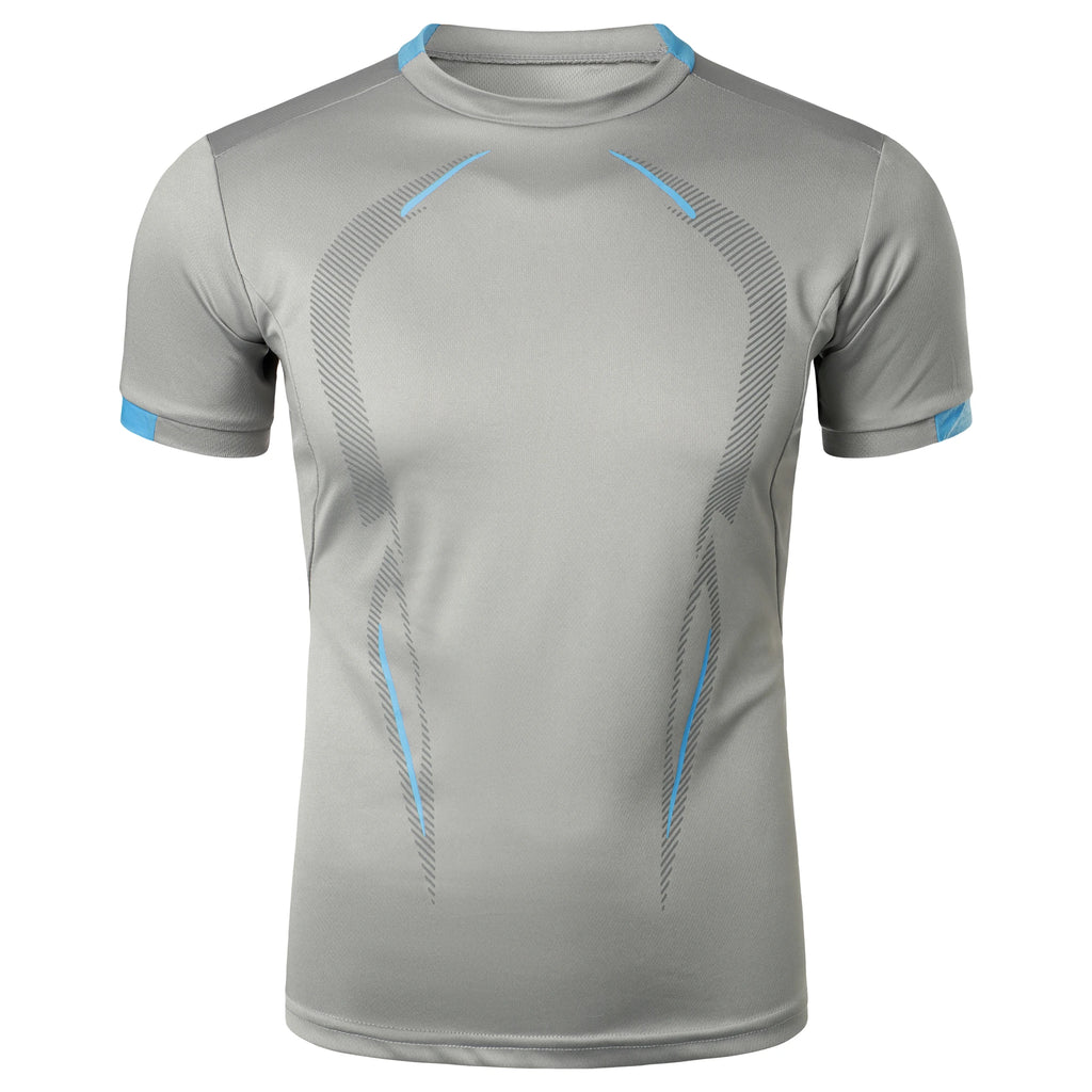 Summer men's fitness sports training Breathable short sleeve quick drying clothes men's sports fashion short sleeve T-shirt