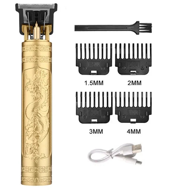 Vintage Hair Clipper Cordless Trimmer portable USB Fast Charging Hair Cutting Machine Electric Shaver Barber Professional Barber