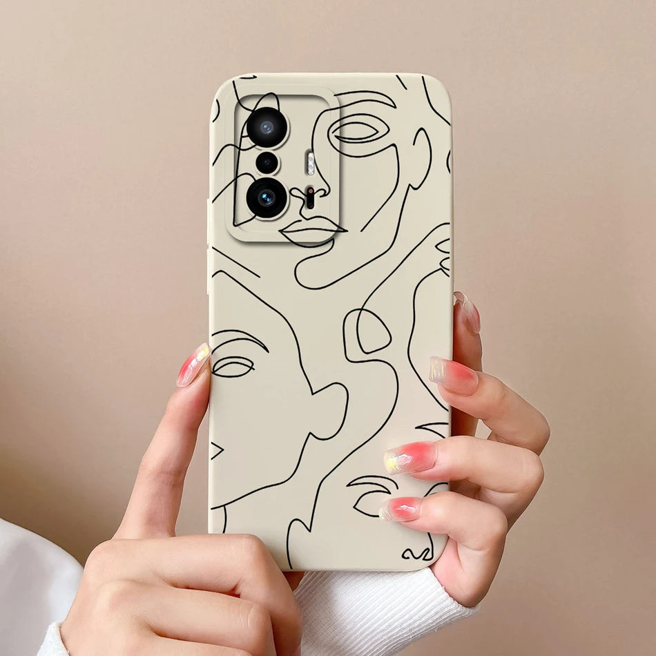 Love Heart Case For Xiaomi 11T Pro Back Cover Soft Liquid Silicone Full Protection Phone Covers For Xiaomi Mi 11t Pro 11 t Funda