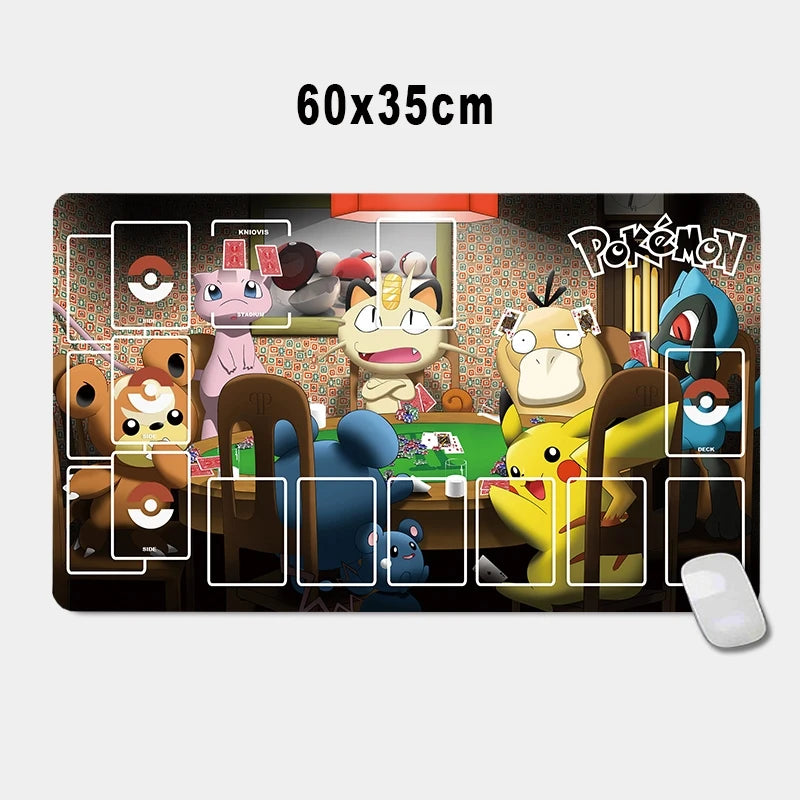 PTCG Pokemon Iono Rosa Eevee Snorlax Animation Characters Single Table Mat Battle Pad Classics Anime Collection Cards Toy Gift