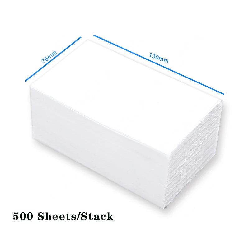 Thermal Paper Folded Thermal Shipping Label Shipping Barcode Sticker 100x100mm/100x150mm/76x130mm NO Carbon Band Required