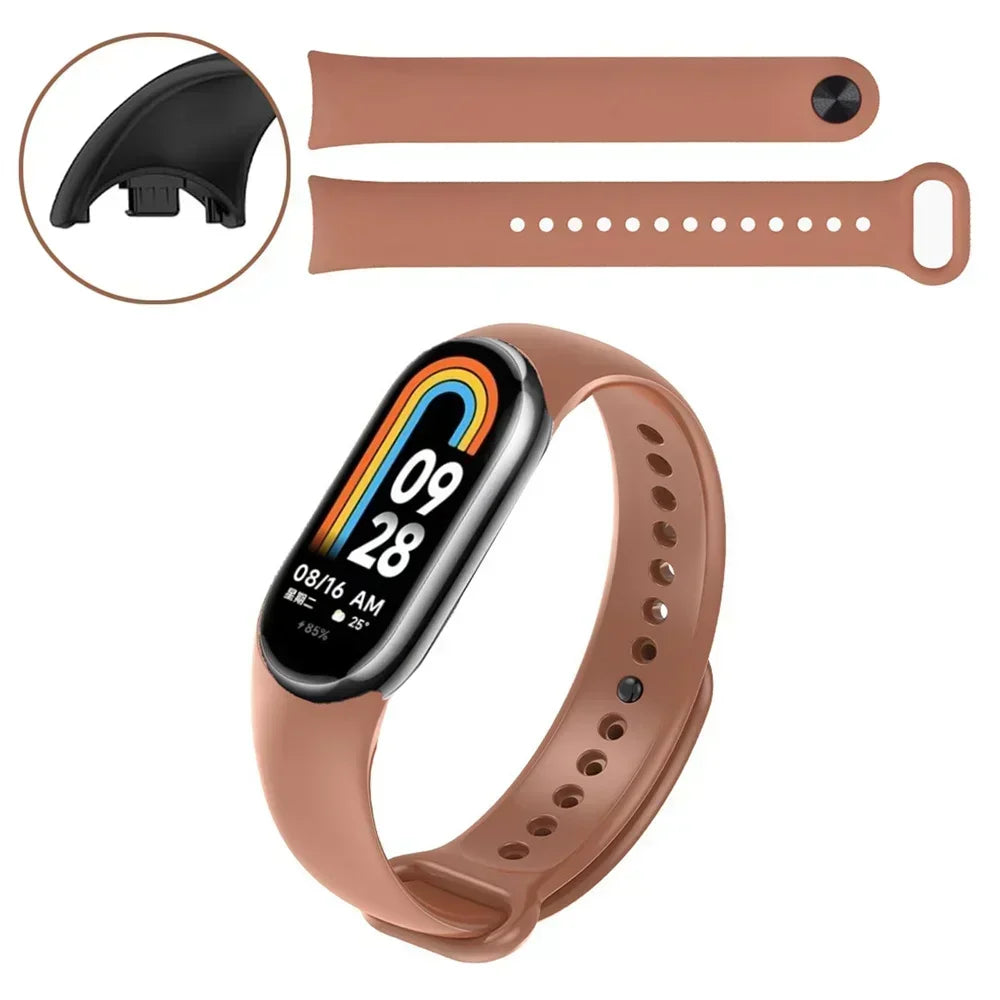 Official silicone Watch band For Xiaomi Mi band 10-NFC Strap Replacement miband10 Bracelet Sport smart mi band 9-8 Accessories