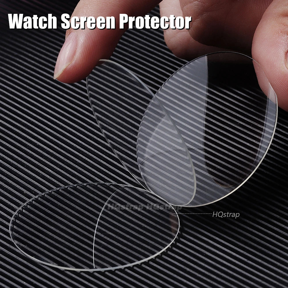 1/2/5pcs Tempered Glass Smart Watch Screen Protector Protective Film Diameter 28mm 30mm 32mm 34mm 36mm 39mm 40mm 41mm 42mm 43mm