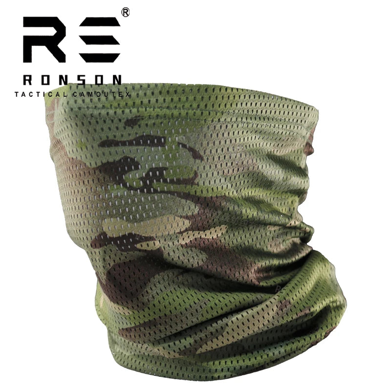 Men's Summer Lightweight Outdoor Cycling Sunscreen Face Mask, Integrated Scarf