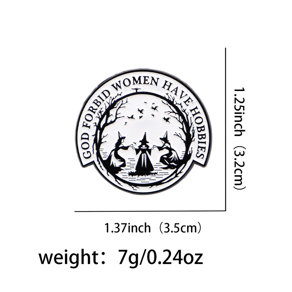 Interesting Quotes Series Brooches on Clothing Accessories Backpack Alloy Brooch Badge Enamel Lapel Pins