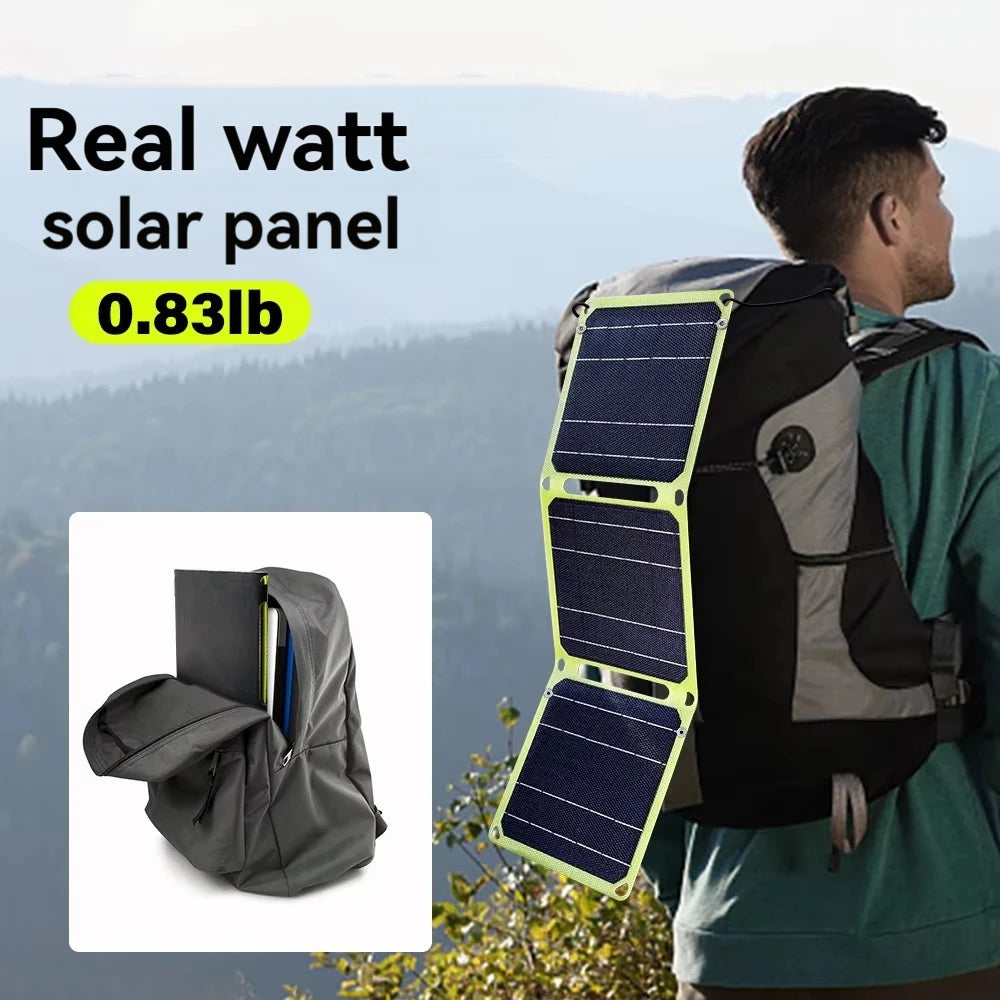 2000W ETFE portable solar charger Foldable Photovoltaic panel outdoor solar panels For iphone power bank station usb A C DC 12V