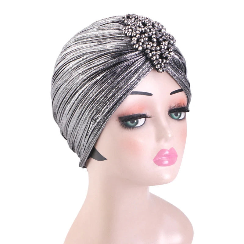 New Women Velvet Turban Hat Muslim Twist Solid Color Hijab Chemo Cap Head Wrap Headscarf Beanies Bonnet Headscarf Turbante Mujer