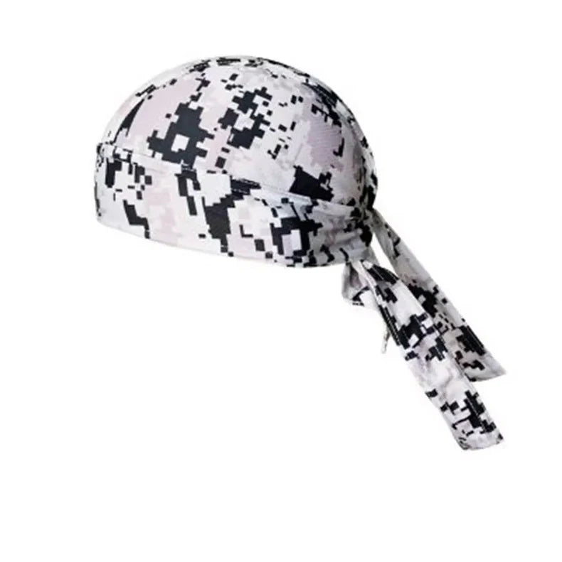 Quick Drying Cycling Cap Sunscreen Anti Sweat Headscarf Cap Men Women Bandanas Pirate Brimless Hat for MTB Running Outdoor Sport