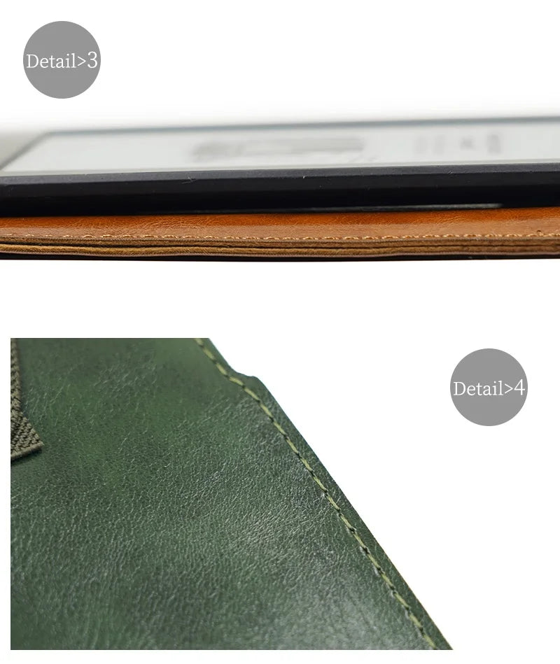Anti falling style super slim sleeve pouch cover,microfiber leather E-Book sleeve case for Kobo glo HD 6"