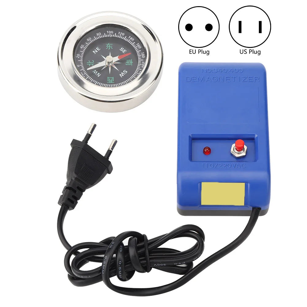Electrical Demagnetizer Tools Compass Set for Watch Repair Degausser Tool 110V-220V