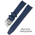 19mm 20mm Curved Rubber Silicone Watchband Fit for IWC Big Pilot Portofino Mark Black Blue Bracelets Diver Sports Watch Strap