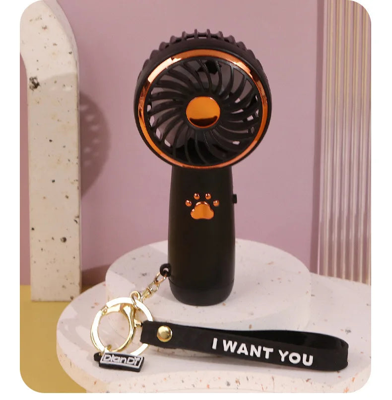Summer Cute Cartoon Fan - Mini Portable USB Charging Handheld for Students, Outdoor Adventures & Cooling Comfort