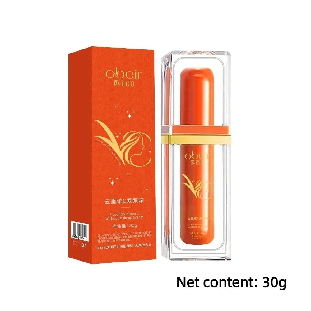 Cosmetics 30g VC Face Cream Brighten Skin Moisturizing Concealer Tone-Up Cream Smooth Shrink Pores Isolation Cream Makeup Base