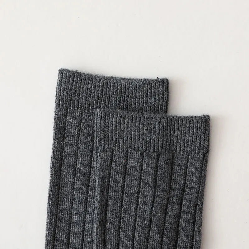 New Fashion Solid Baby Boys Girls Knee High Long Socks Cotton Breathable Stripe Soft Kids Sock Children School Uniform Socks
