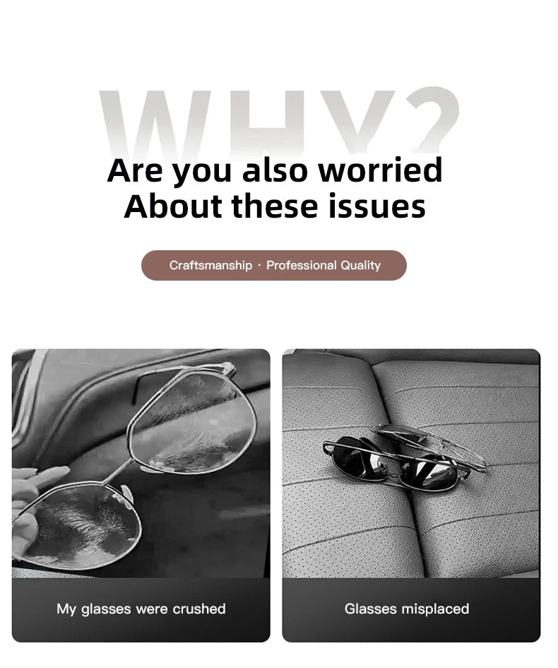 Car Sun Visor Glasses Clip Mirror Style Sunglasses Holder For Geely Coolray Geometry C GX3 Emgrand EC7 Panda Tugella Car Gadgets