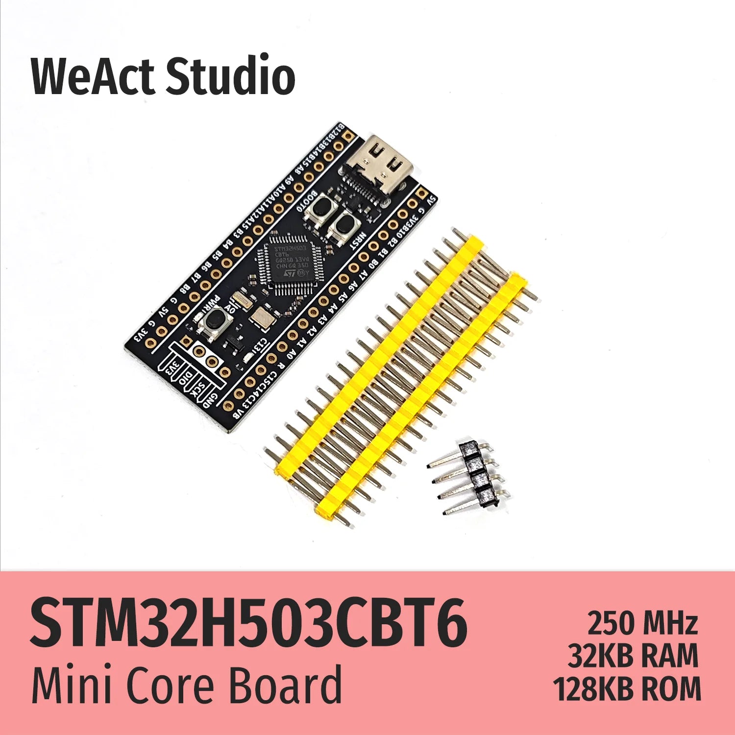 WeAct STM32H503CBT6 STM32H503CB STM32H503 STM32H5 STM32 Core Board Demo Board