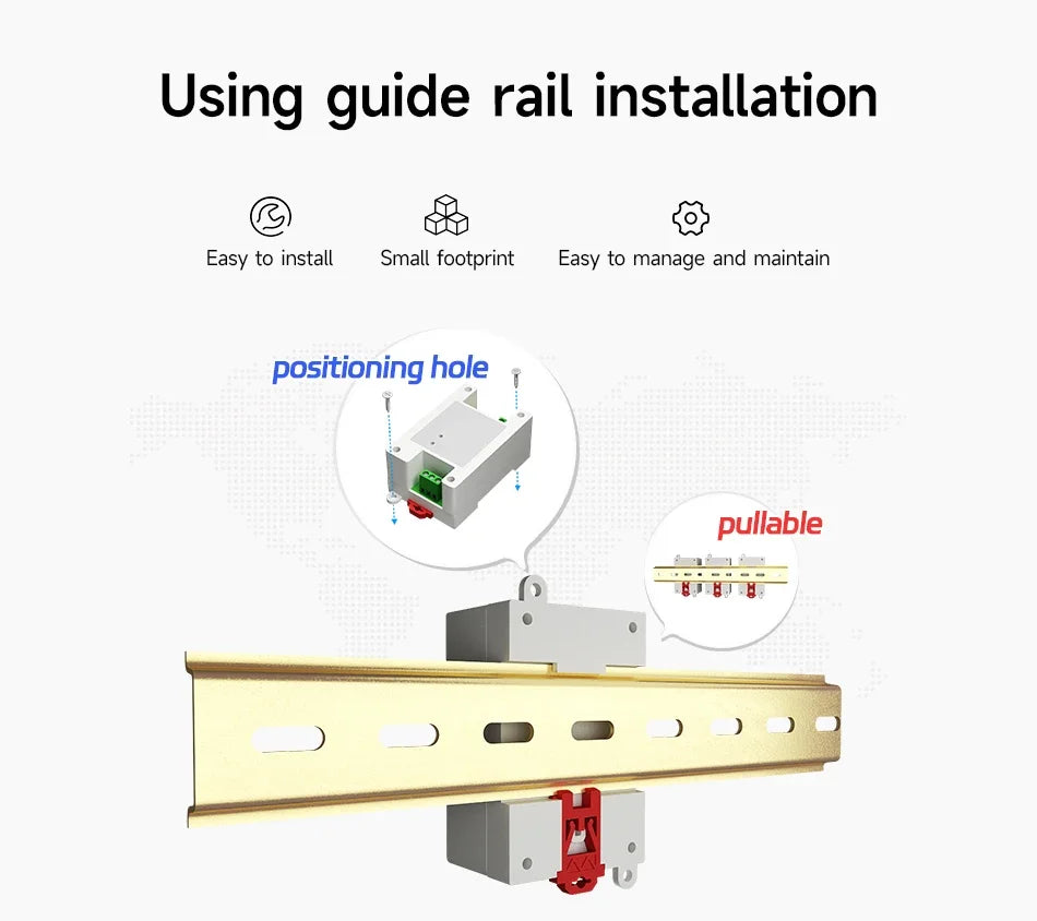 ModBus RTU Serial IO Module RS485 Interface 4DI+2DO 8 Digital Outputs CDSENET MA01-AXCX4020 Rail Installation 8~28VDC