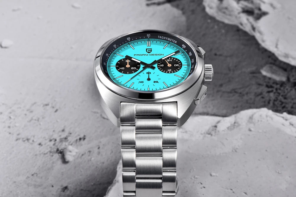 PAGANI DESIGN Mens Watches 2026 Top Luxury Quartz Watch For Men Multifunction Chronograph Wristwatch AR Sapphire Mirror Luminous