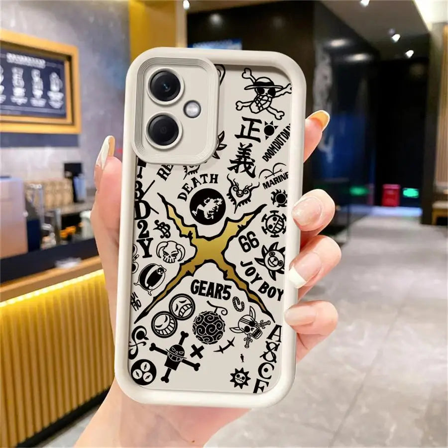 One Pieces Logo TPU Soft Case for Xiaomi Redmi Note 14 Pro Plus 11S 11 13 12 10 12S 10S 11Pro 13Pro+ 12Pro+ 14Pro+