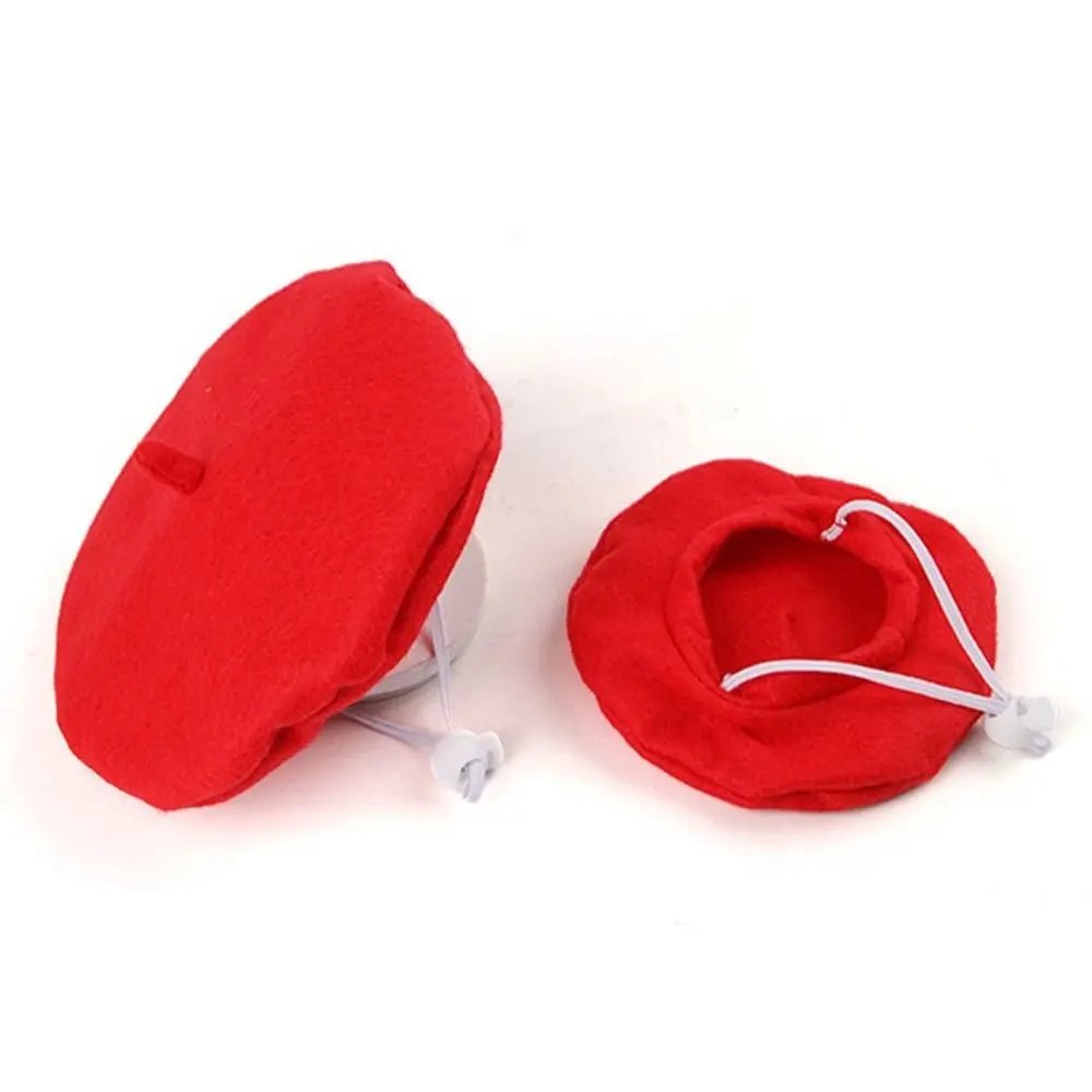 Pet Accessories Cute Cat Beret Hat Fashionable Red Black Cat Sunscreen Hat Breathable Comfortable Cat Dog Caps Outdoor Indoor