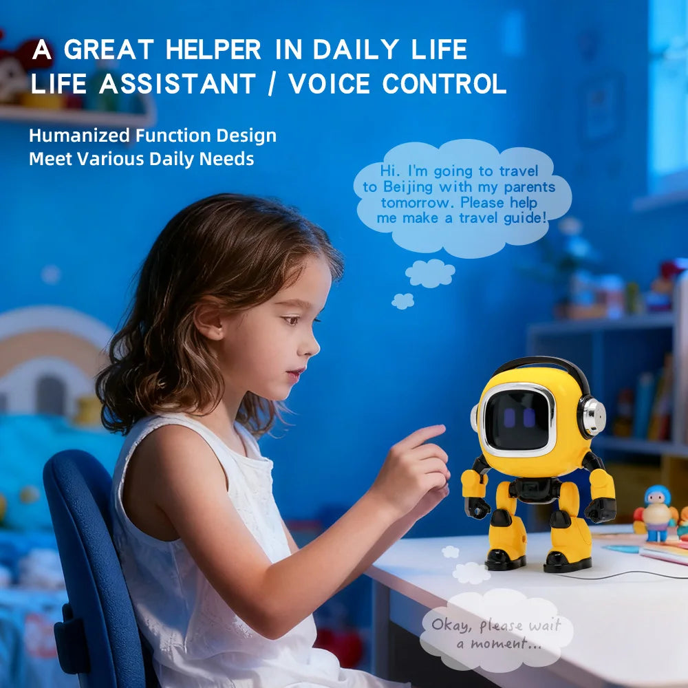 Ai Robot Smart Ai Voice Controlled Multifunctional Interactive Daily Life Assistant Educational Toy For Boys Kids