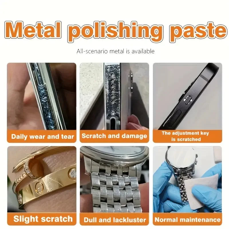 Watch Polish Paste, Strap Scratch Cream, Watch Oxidation Remover (Gold/Silver), Steel Case Scratch Paste, Bezel Polish
