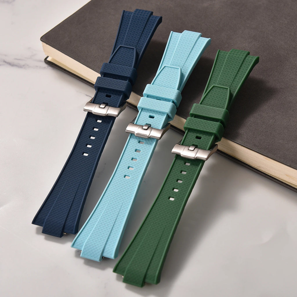 12mm Quick Release Silicone Strap For Tissot PRX T137.407/T137.410 Super Player 40mm Men Convex Rubber Durable Belts Watch Bands