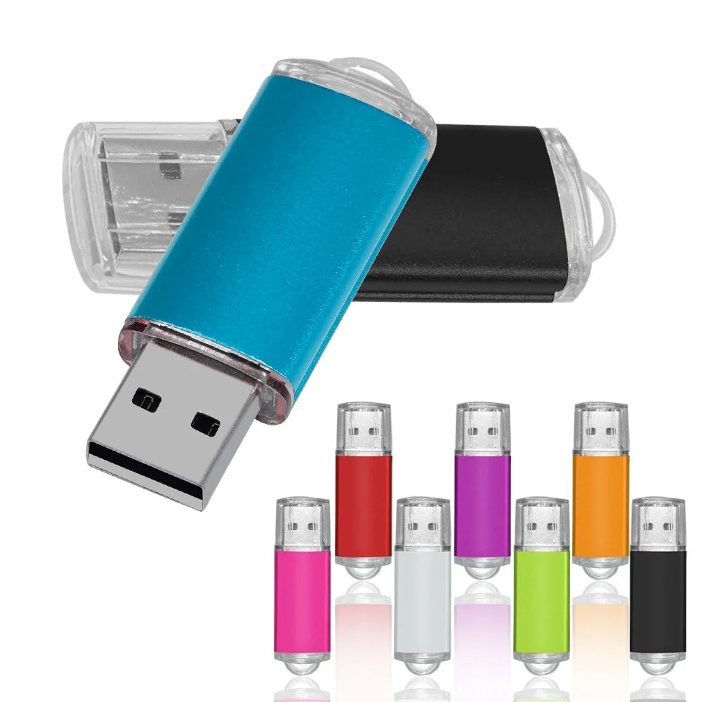 100PCS Custom Flash Drive Pen Drive 4GB 8GB 16GB 32GB 64GB High Speed Usb Stick 2. 0 Memoria Stick Memory Flash Drive Pendrive