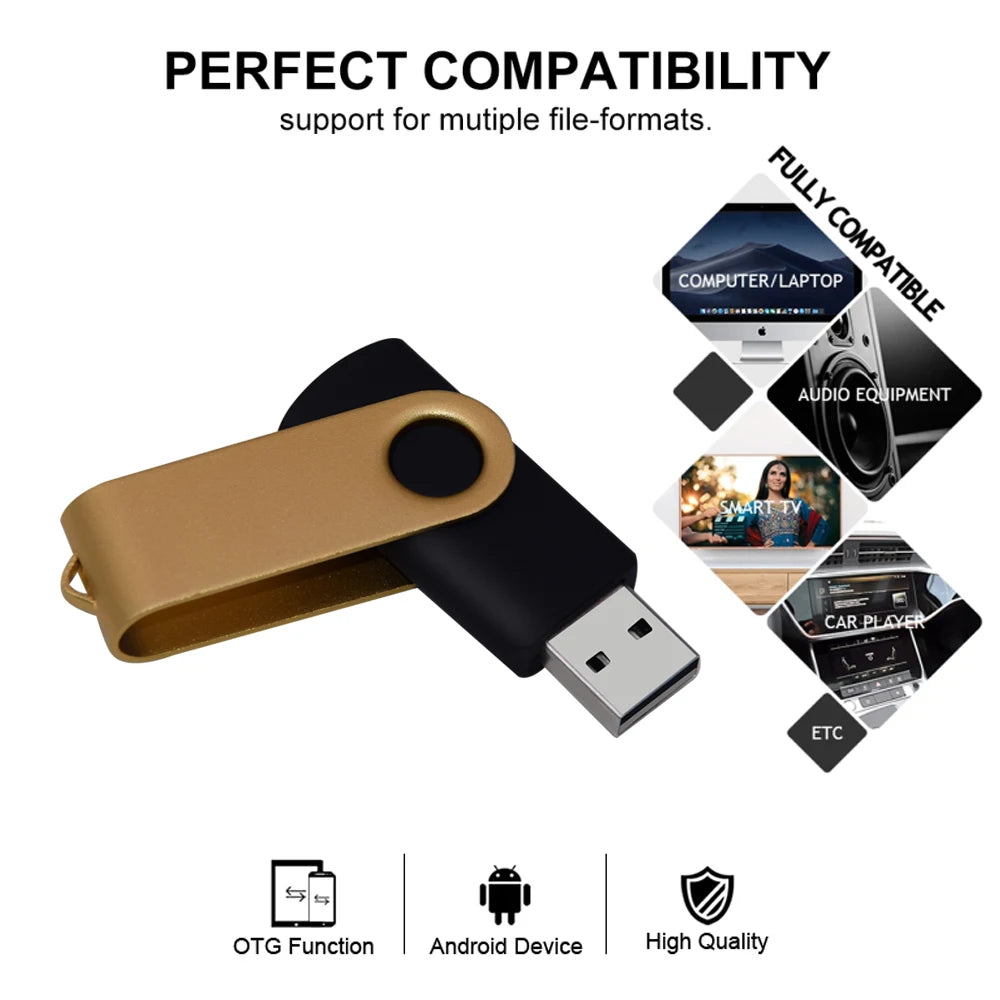 Pendrive Memory Stick 4GB 8GB 16GB 32GB 64GB 2.0 Metal Usb Flash Drive Pen Drive USb Stick 128GB Creative USB