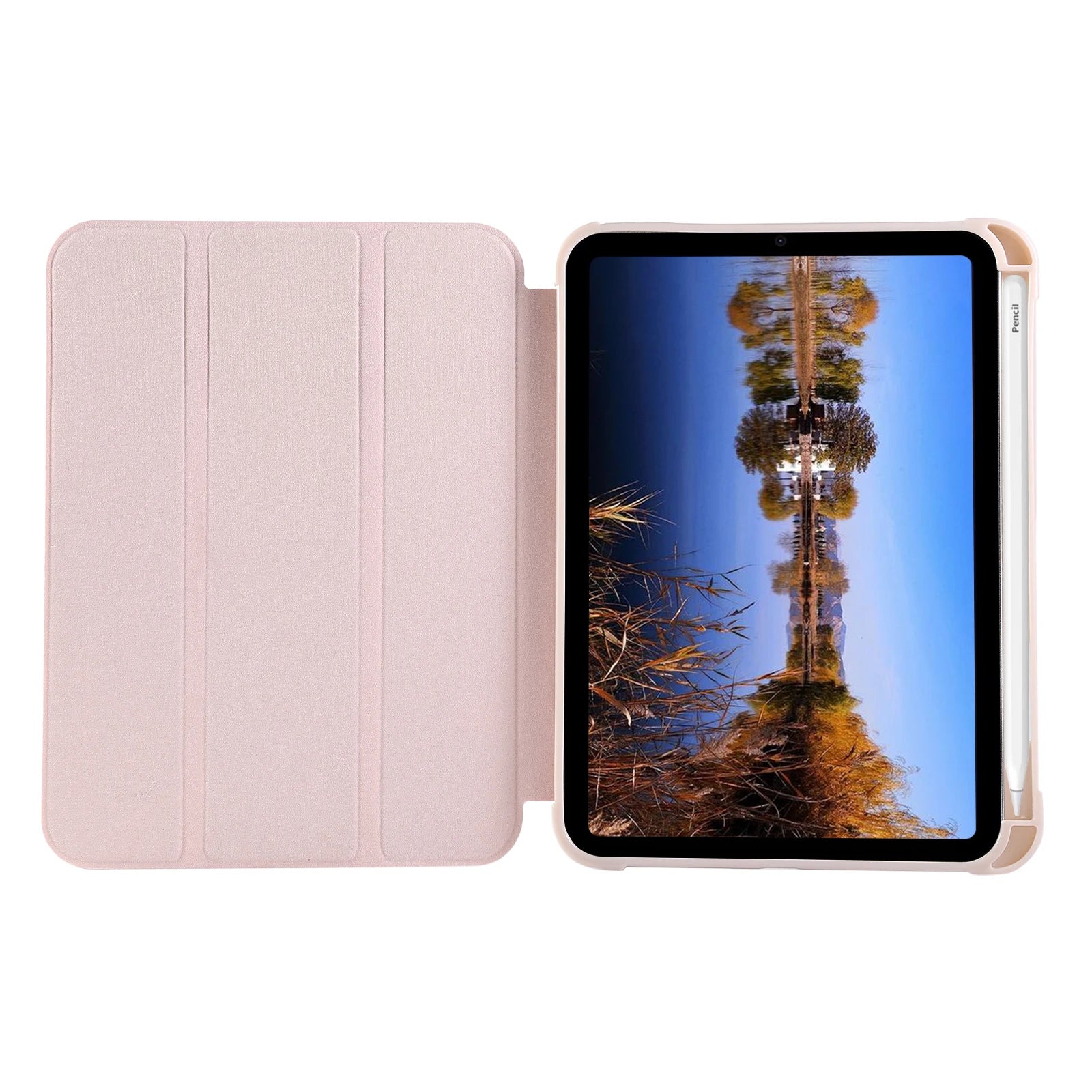 Smart Case for iPad Mini 7th(A17 Pro) 2024 / Mini 6th Generation 8.3" 2021, Protective Cover with Pencil Holder for iPad Mini 7