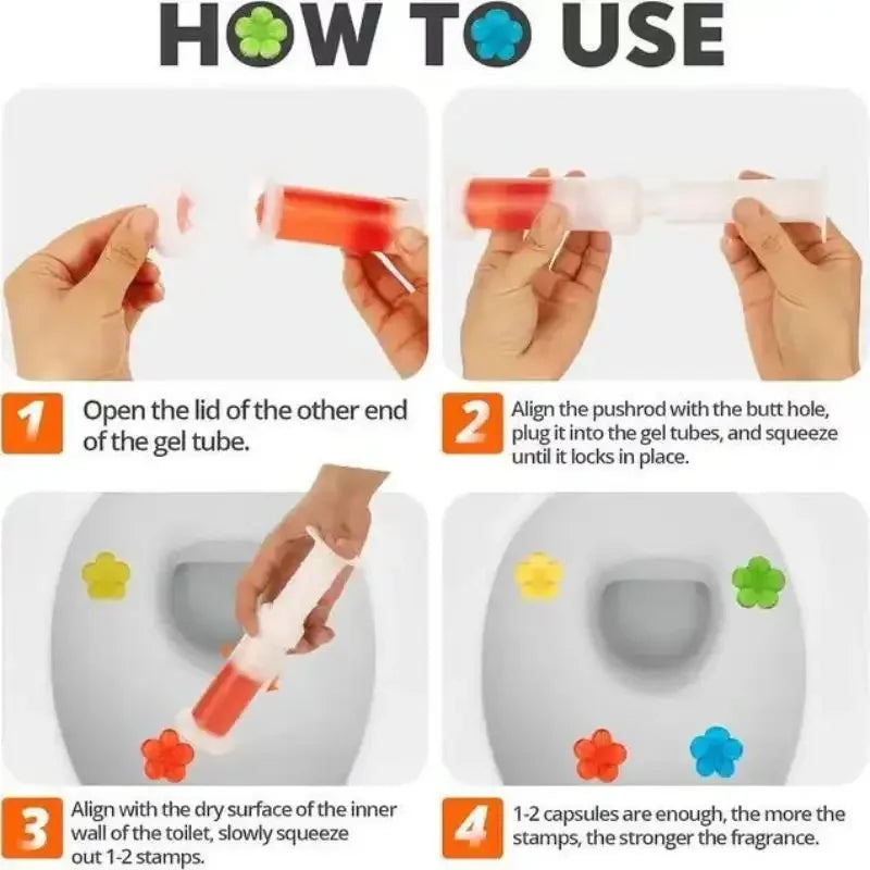Toilet Flower Fragrance Bathroom Deodorizer, Bowl Cleaner Toilet Wand Refills, Cleaning Supplies, Toilet Cleaning Tools