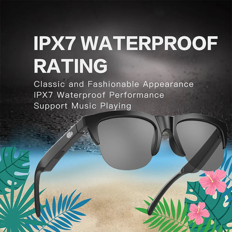 F06 Smart Glasses Earphone Anti-Blu-ray Stereo headset Dual Speaker Touch Wireless Bluetooth Sunglasses Headphone Travel Driving