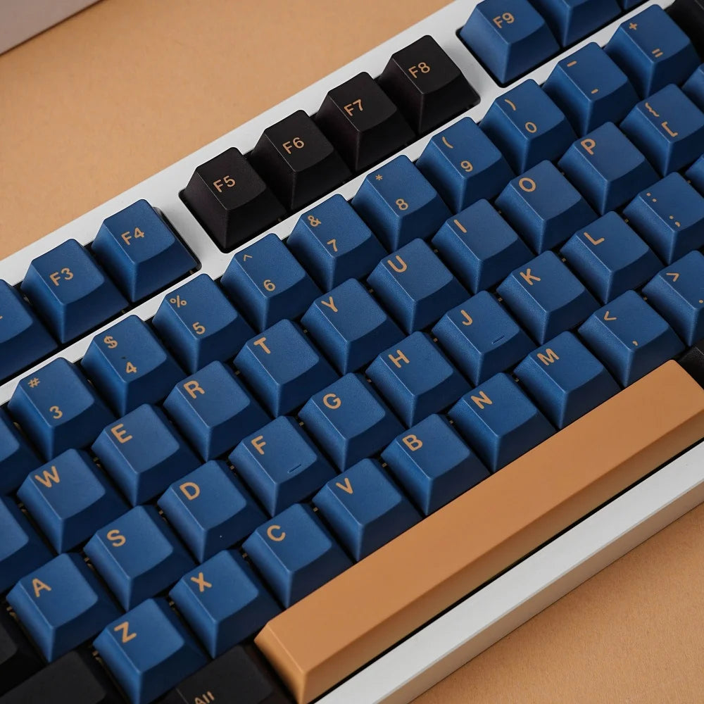 ES Spanish PBT Keycaps MOA Cherry Red Blue Samurai Night Sakura Morandi Dye Sub Keycap For ISO Layout Ansi Mechanical Keyboard