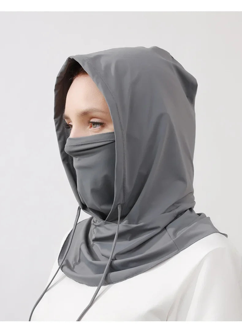 Thin Breathable Balaclava Hat Motorcycle Bicycle Full Face Mask Summer Cycling Helmet Hood Covers Outdoor Sports Neck Sunhat