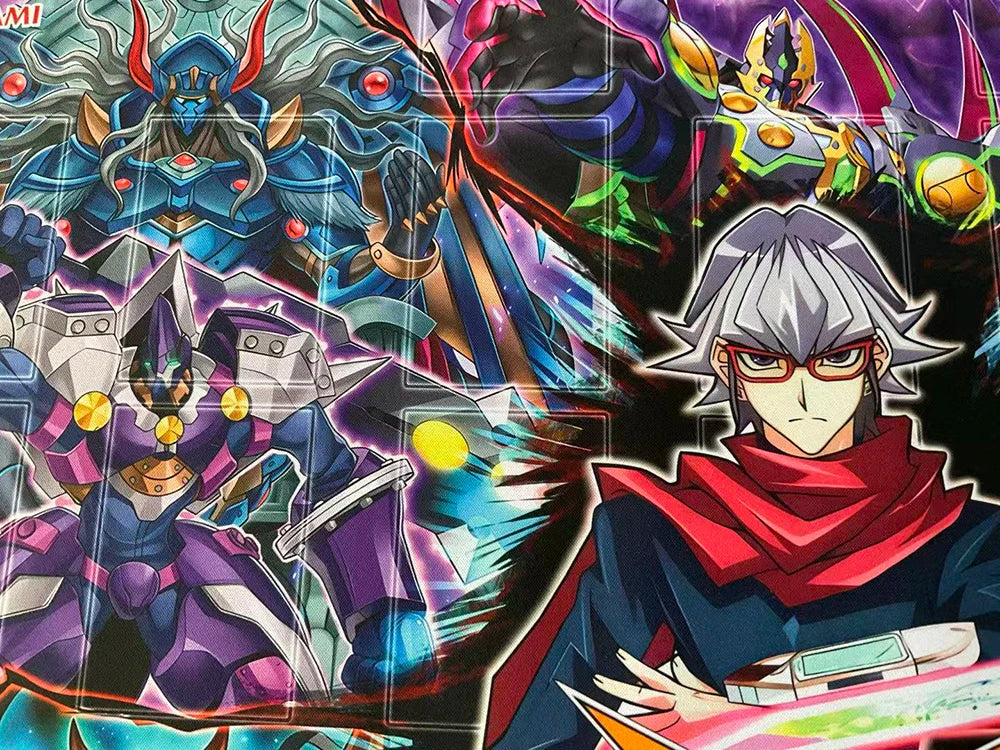 YuGiOh D/D/D Zero Doom Queen Machinex Playmat DIY AkabaReiji TCG CCG Deviser King Deus Machinex Trading Card Game Mat Mouse Pad