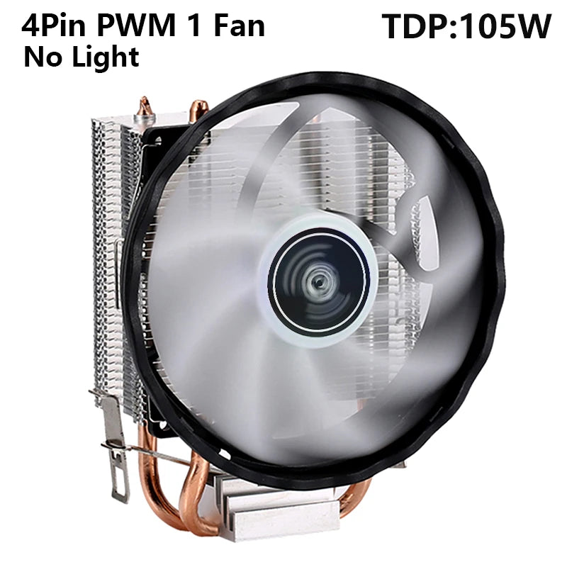 XUANFENG 120mm Fan CPU Cooler 2/4/6 Heat pipe 4pin/PWM Air-cooled Colorful lamp Compatible LGA1700 115x 1200 2011-3 x79 x99 AMD